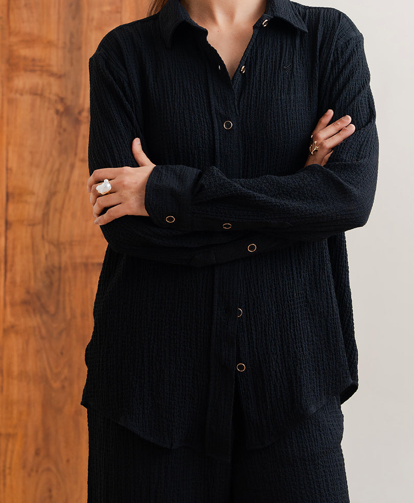 Noir Texture Shirt (Women)