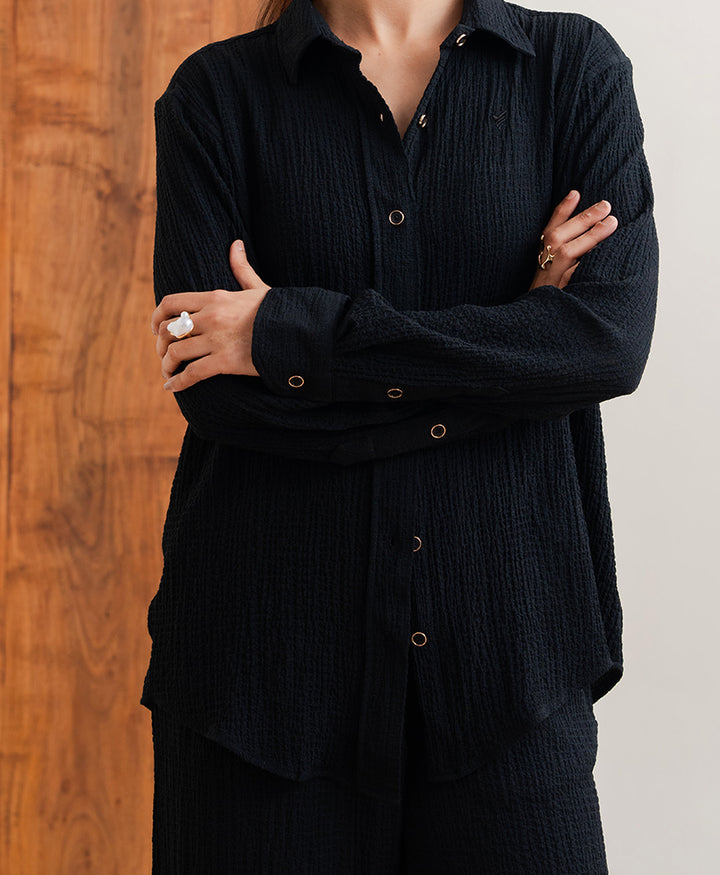 Noir Texture Shirt (Women)