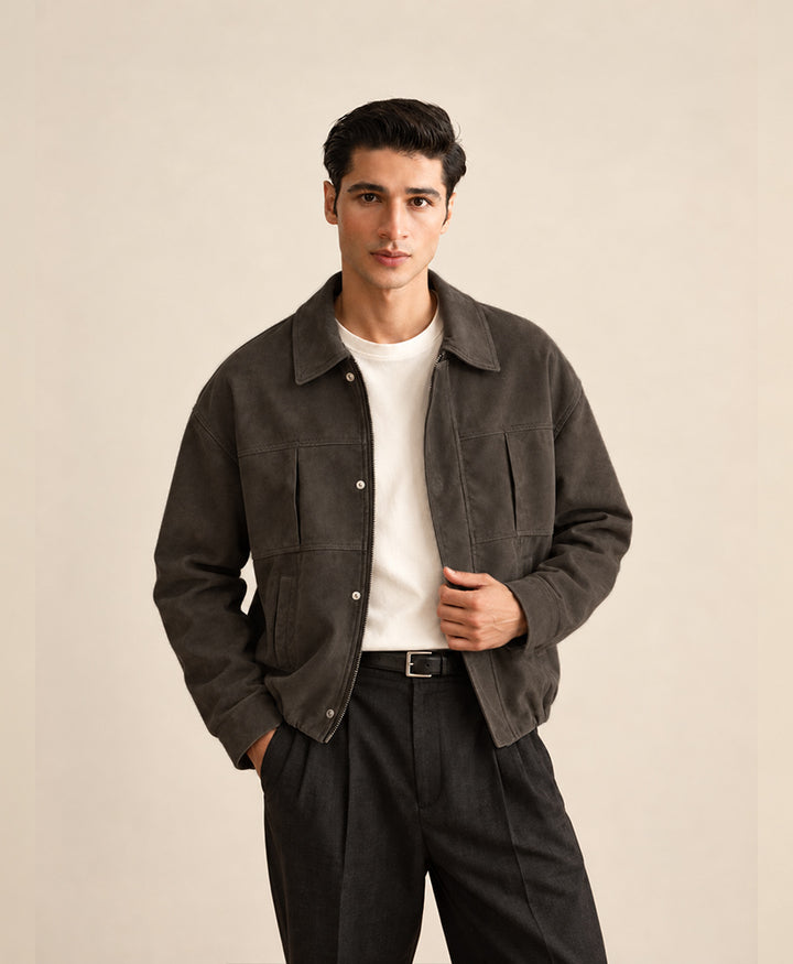 DK Olive Hudson Suede Jacket