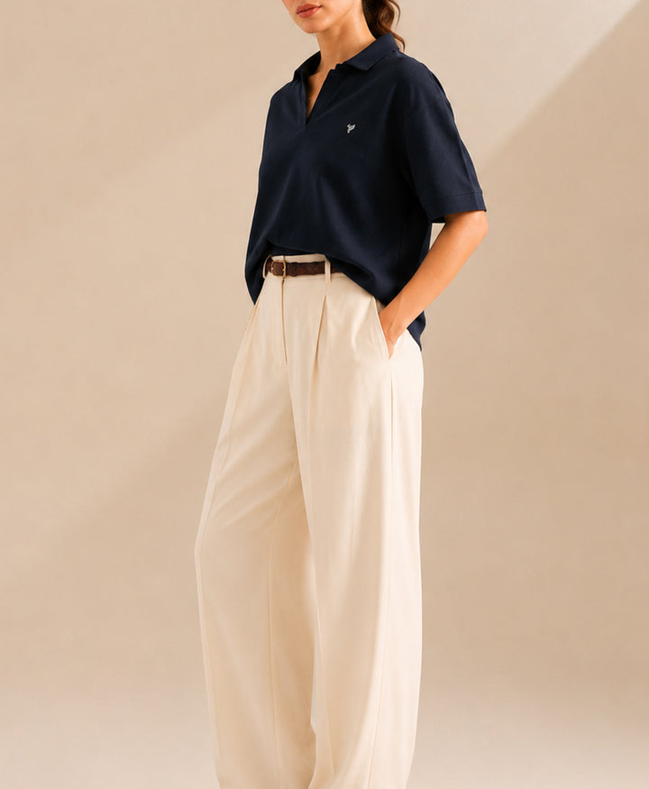Navy Waffle Revere POLO (Women)