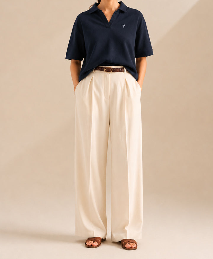 Navy Waffle Revere POLO (Women)