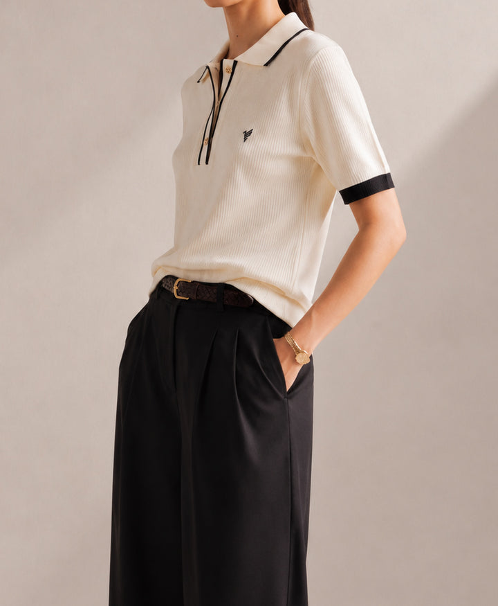 Tofu Classic Waffle Knit Polo (Women)