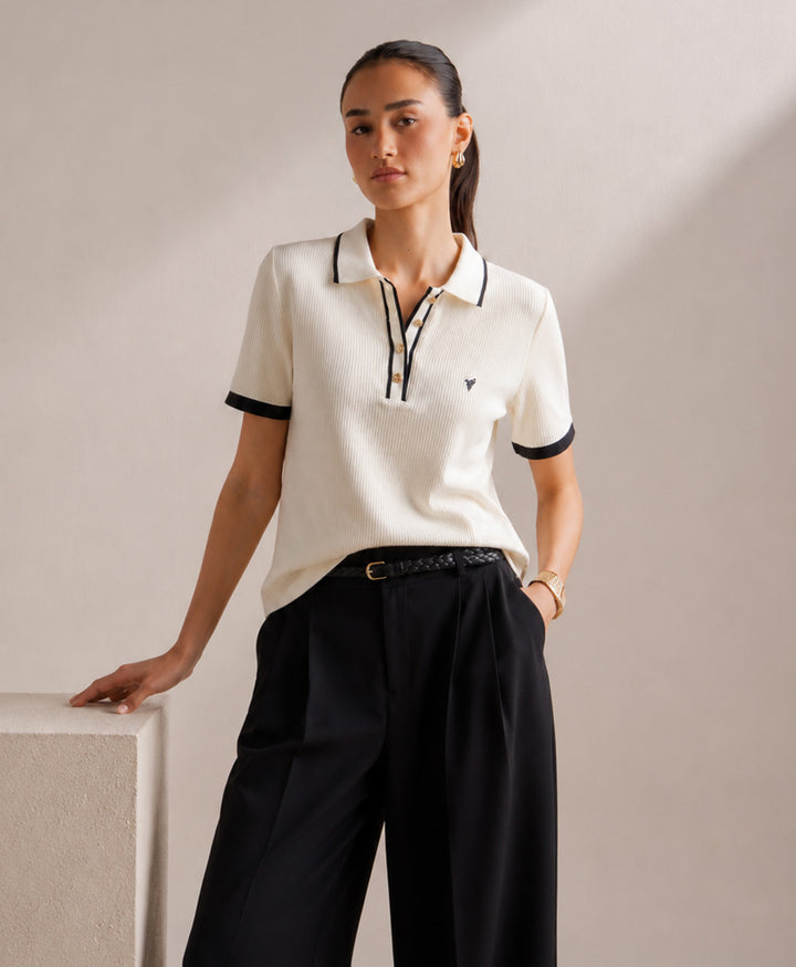 Tofu Classic Waffle Knit Polo (Women)