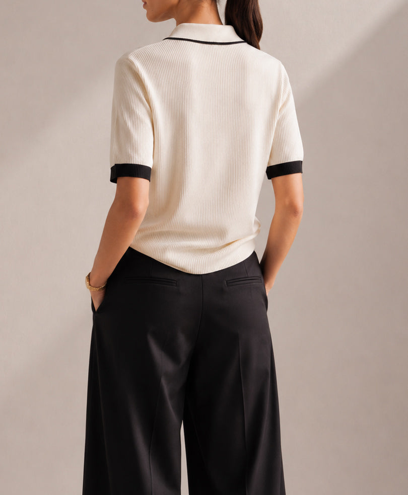 Tofu Classic Waffle Knit Polo (Women)