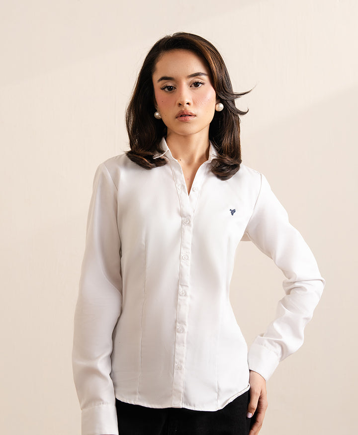 White FITTED Shirt (Women)
