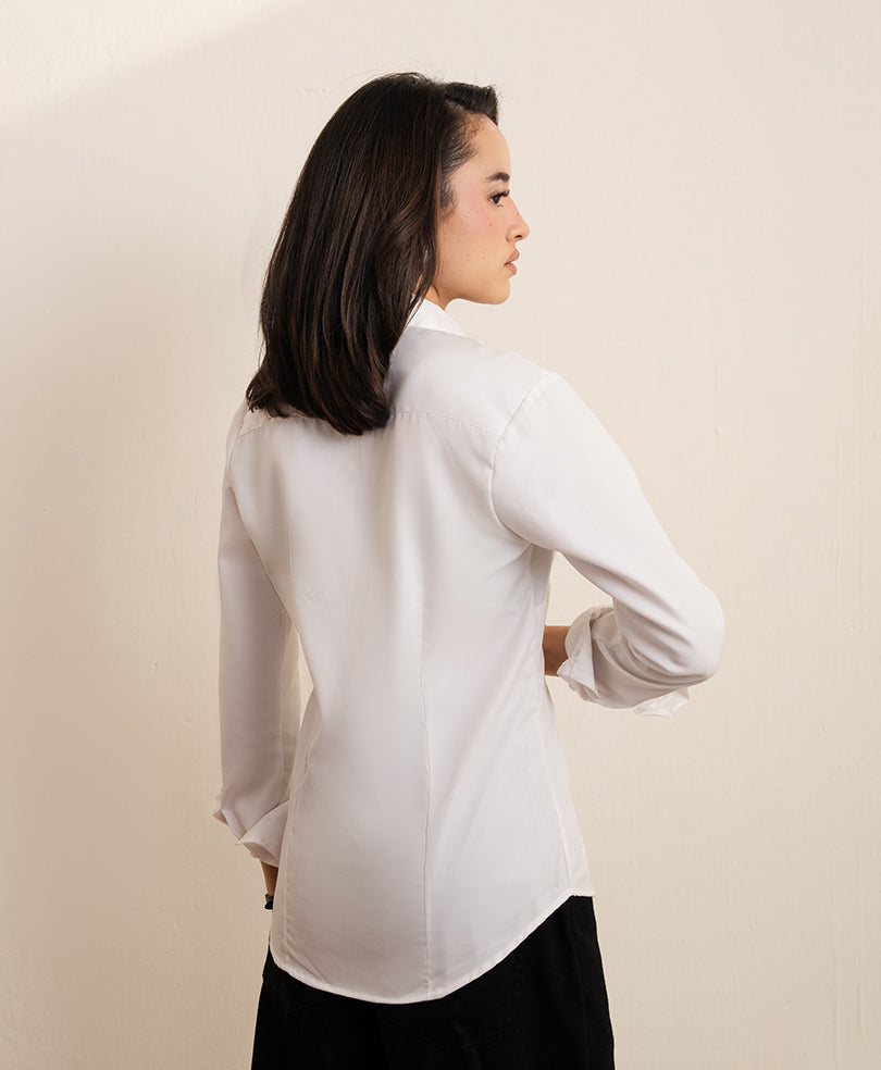 White FITTED Shirt (Women)