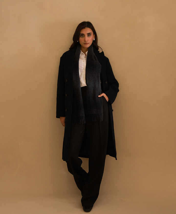 Navy Long Coat (Women)