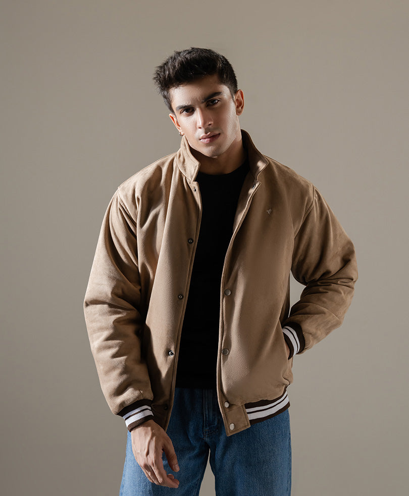 Lt Brown Suede Jacket