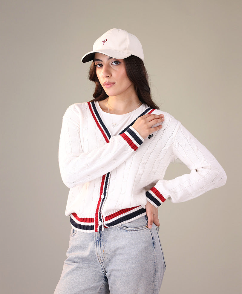 Cable knit Cricket Cardigan (Women)