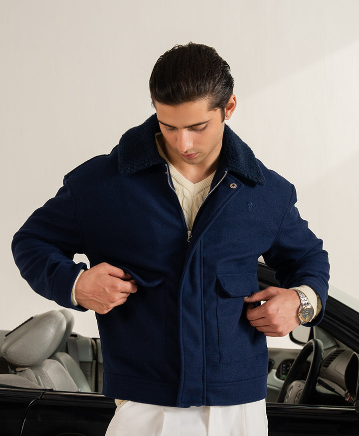 Navy Aviator Jacket
