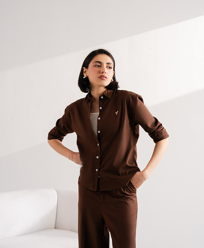 Brown Oxford shirt (Women)