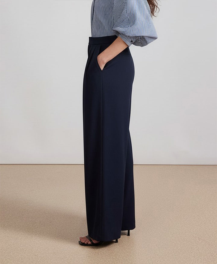 Dk Navy Formal Wide Leg Pants (Women)