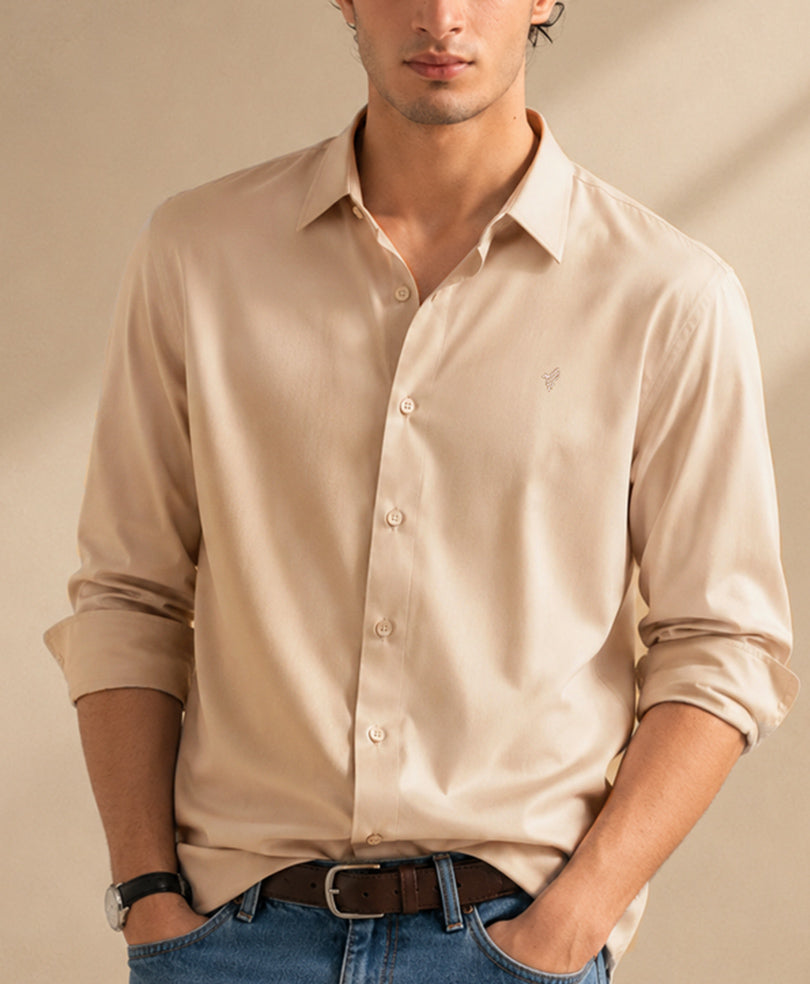 Beige Sleek Shirt