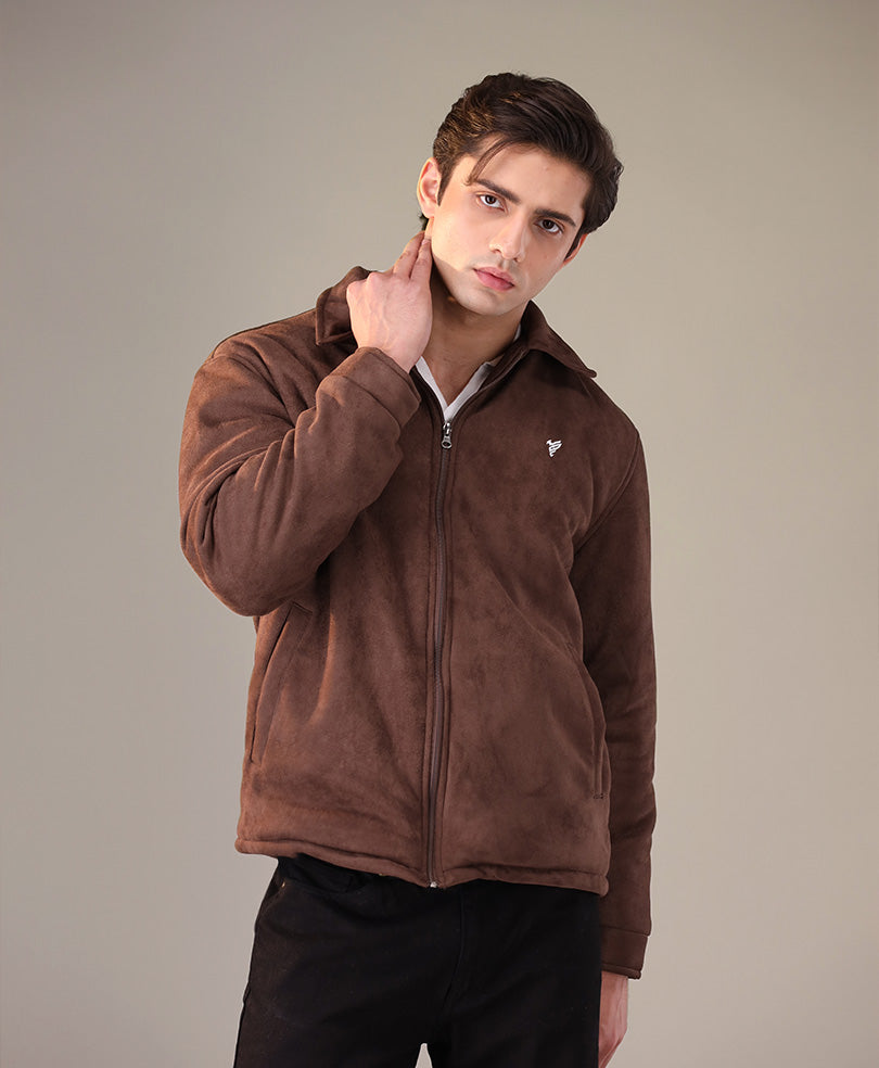 DK Brown Suede Flight Jacket