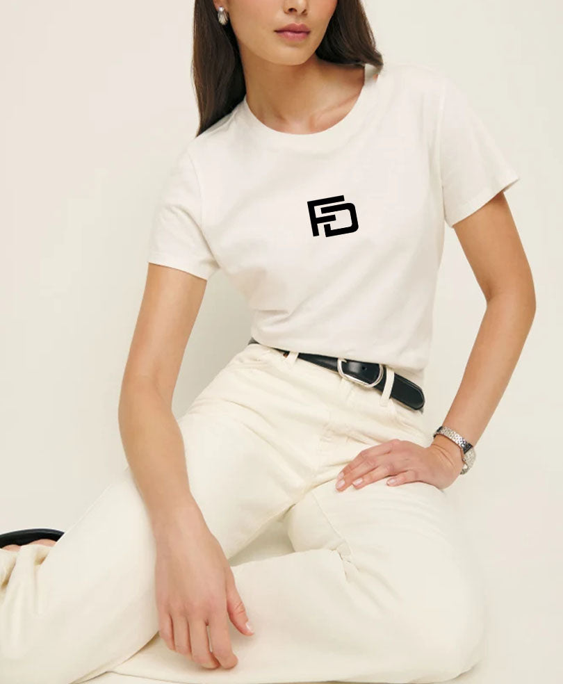 White FD Crew Shirt (Women)