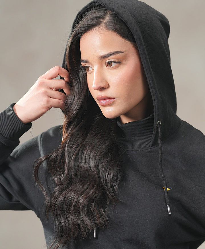 Black Cropped Hood (Women)