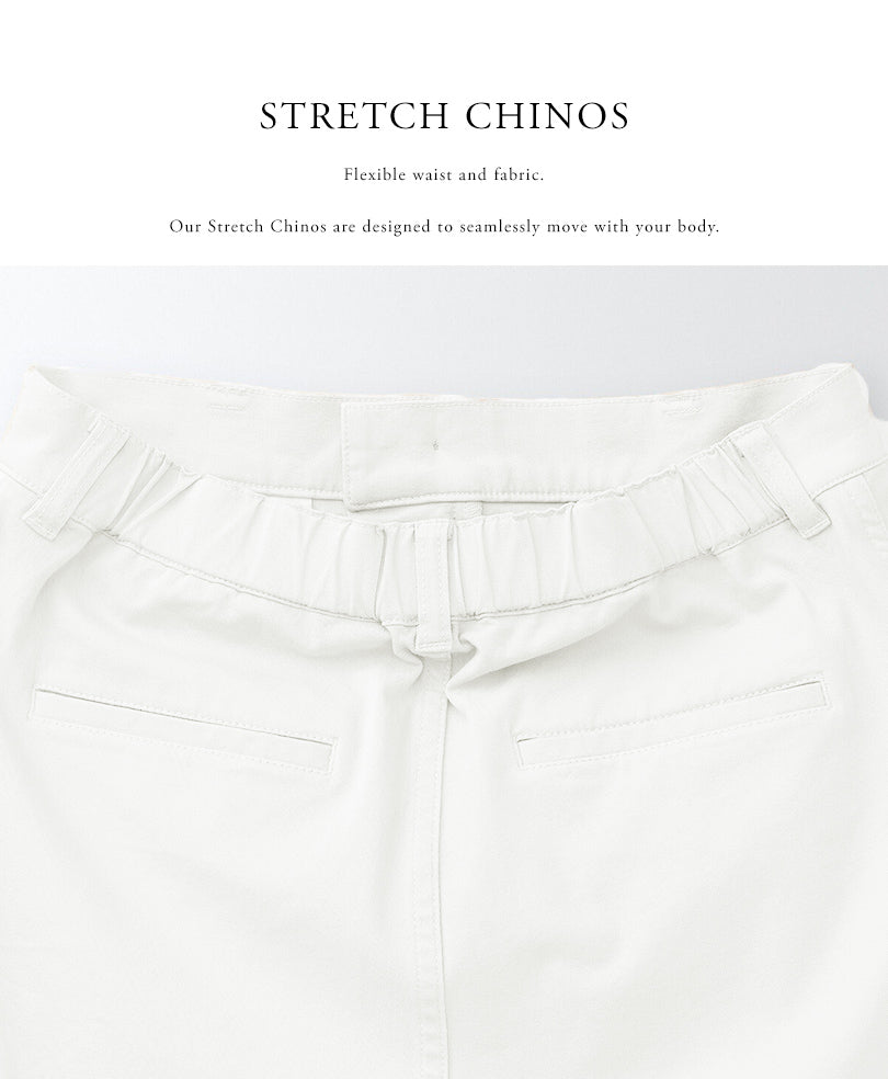 White Stretch Chino Pants