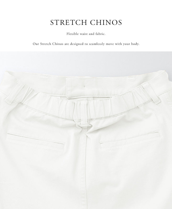 White Stretch Chino Pants