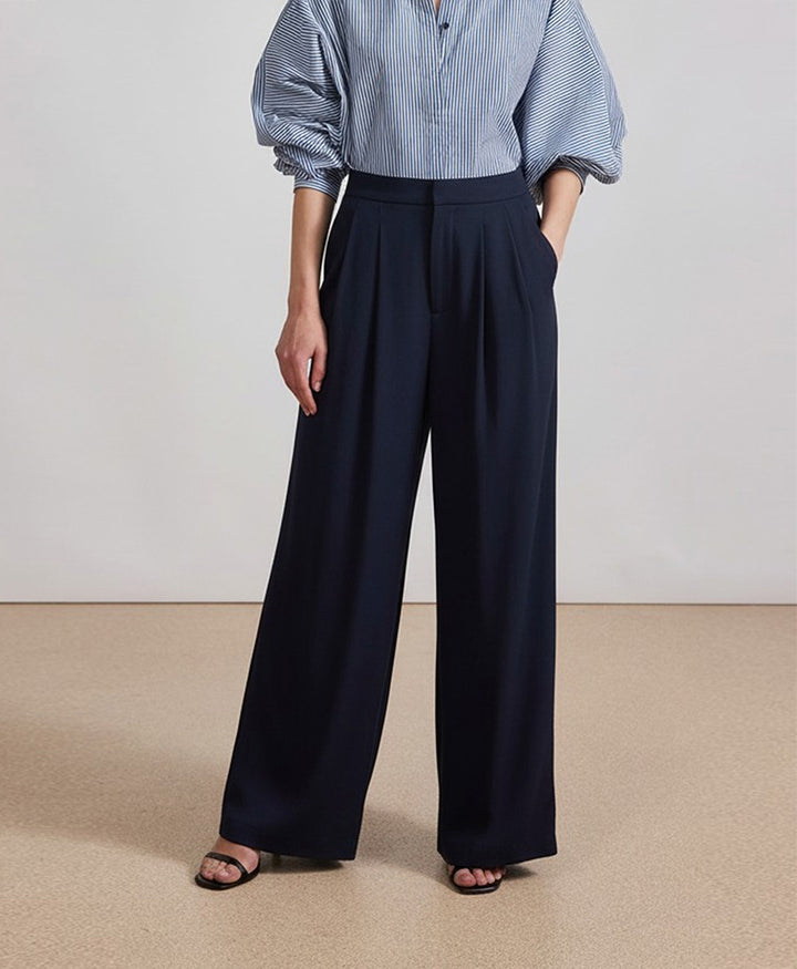 Dk Navy Formal Wide Leg Pants (Women)