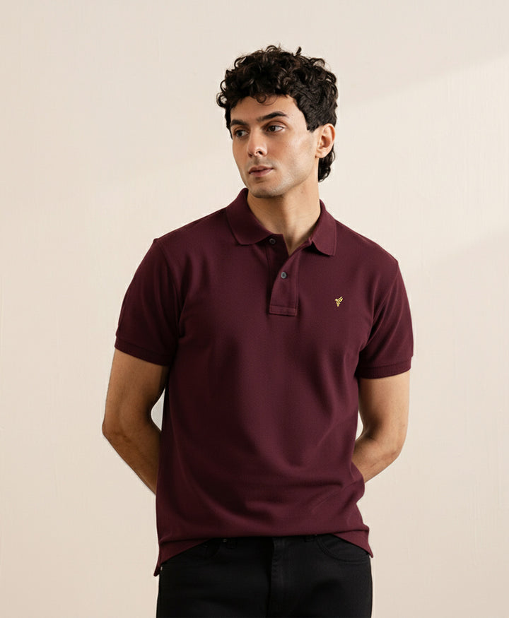 Dark Maroon Basics POLO