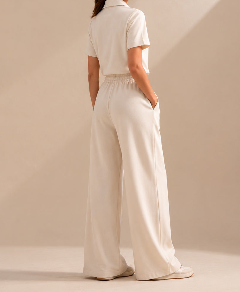 Day Ease Beige Zip POLO(Women)