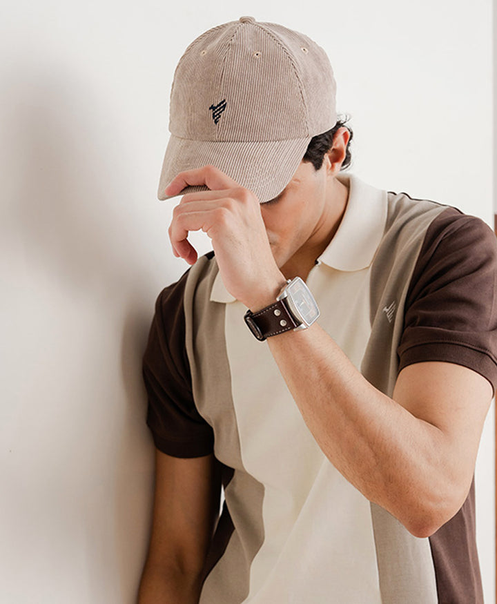 Light Stone Suede Cap