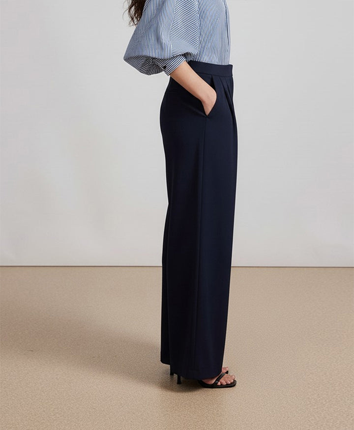 Dk Navy Formal Wide Leg Pants (Women)