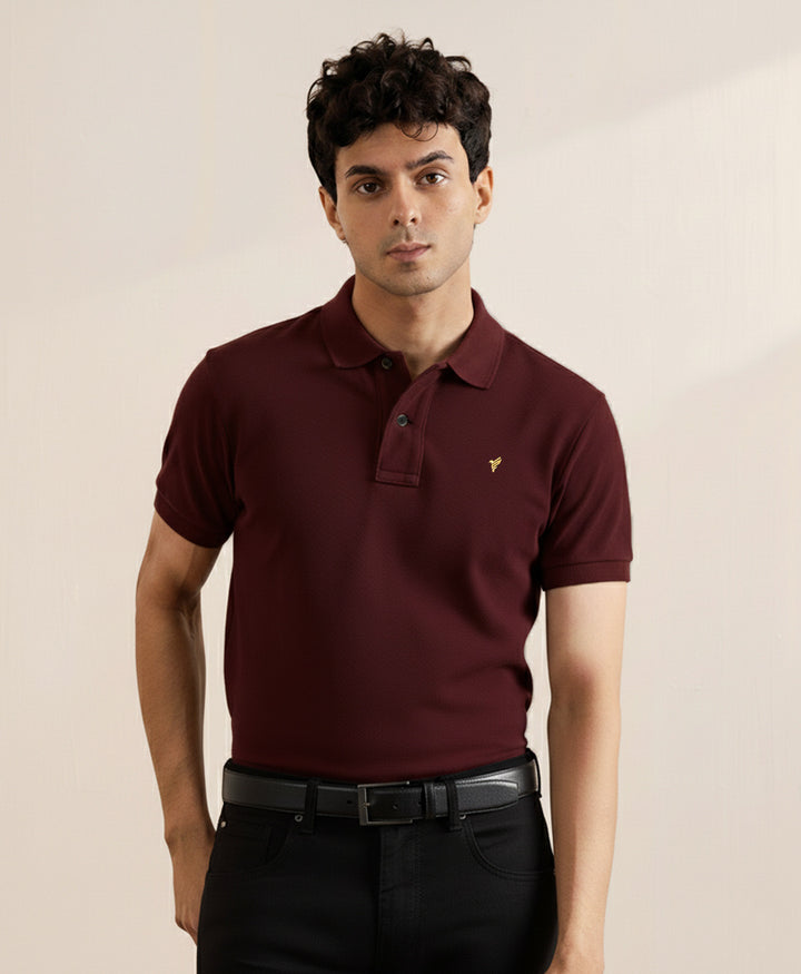 Dark Maroon Basics POLO