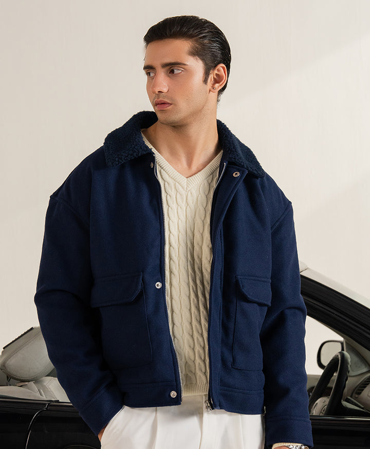 Navy Aviator Jacket