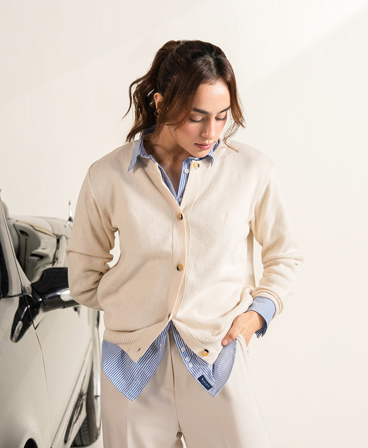 Cream Cardigan (Women)