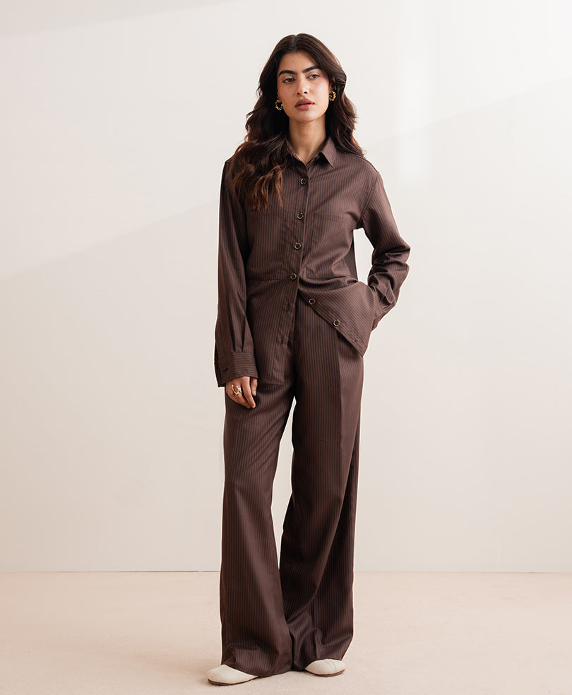 Cocoa Pinstripe Pants (Women)