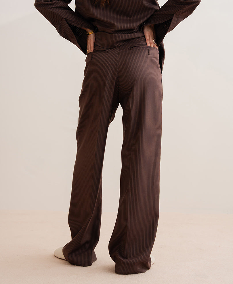 Cocoa Pinstripe Pants (Women)