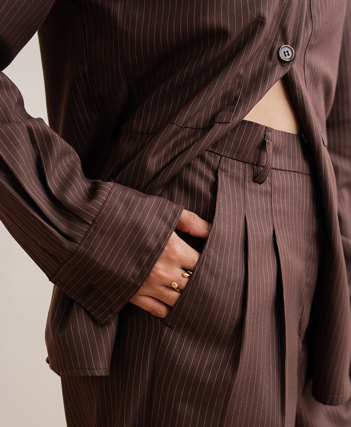 Cocoa Pinstripe Pants (Women)