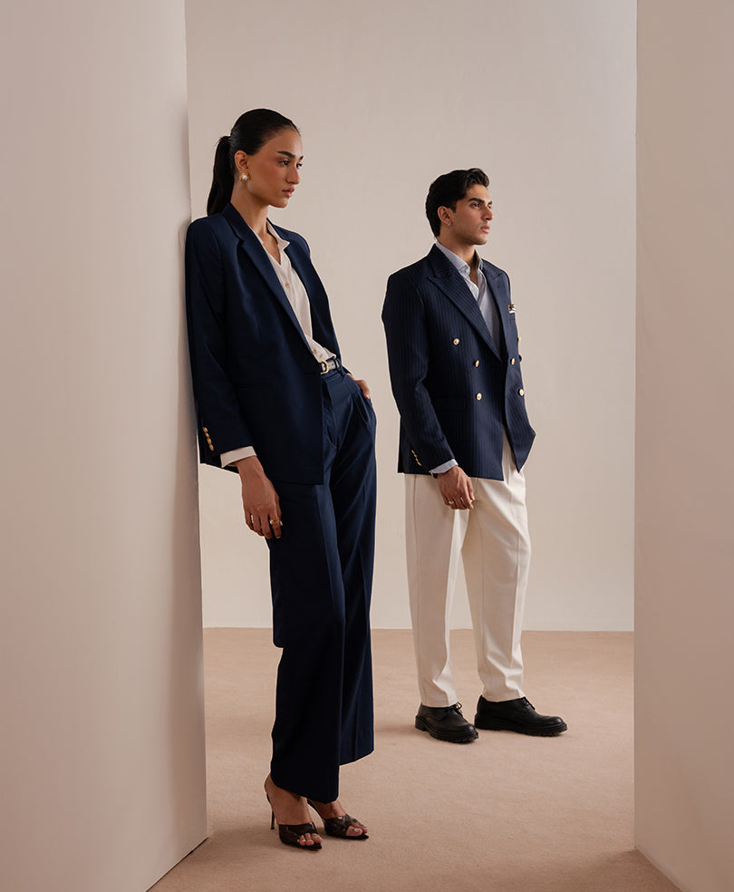 Montclair Navy Tailored Blazer (Women)