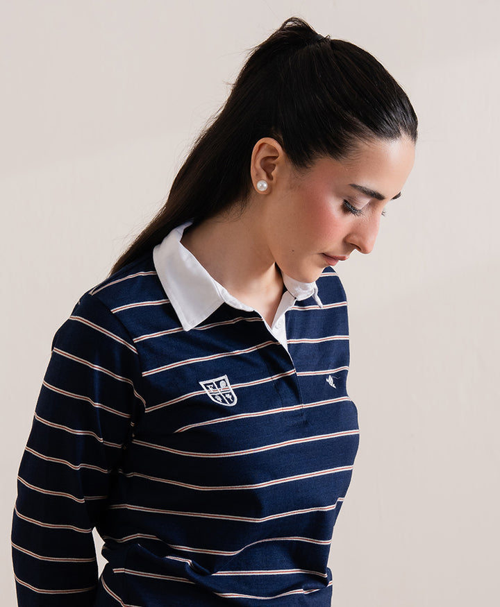 Navy Full Sleeve Rugby Shirt (Women)