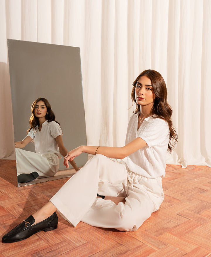 OFF White Knit POLO (Women)