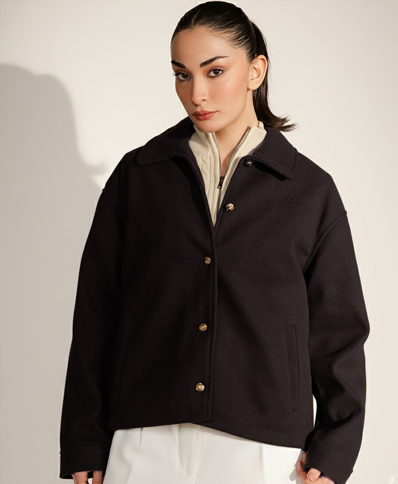 Evening Chocolate Wool Jacket (Women)