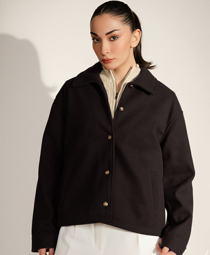 Evening Chocolate Wool Jacket (Women)