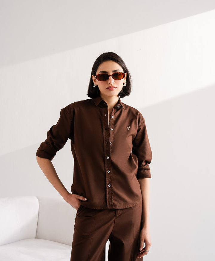 Brown Oxford shirt (Women)