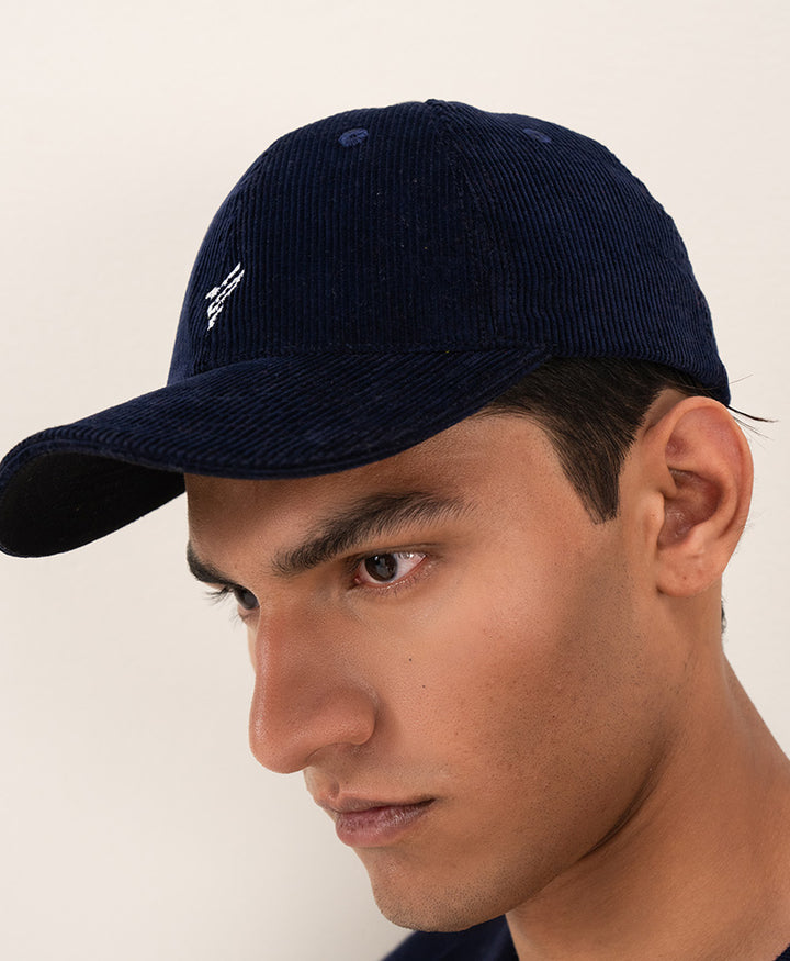 Navy Corduroy Cap