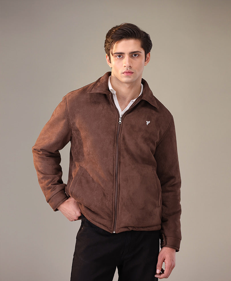 DK Brown Suede Flight Jacket