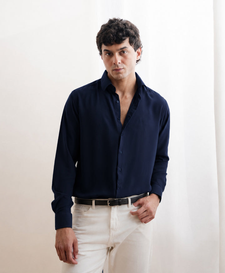 Navy Sleek Shirt
