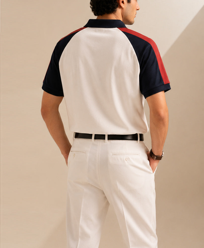Navy Contrast Resort POLO