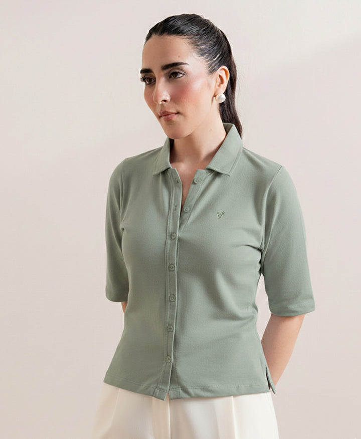 Sage Green Cardigan POLO (Women)