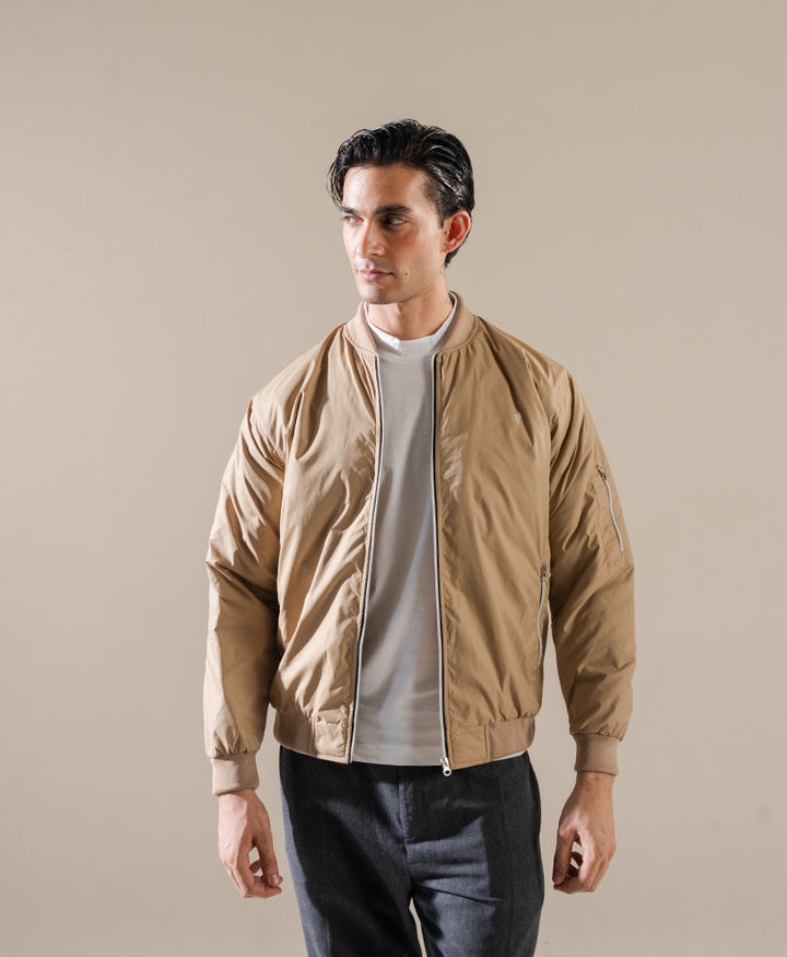 Lt Gold Bomber Jacket