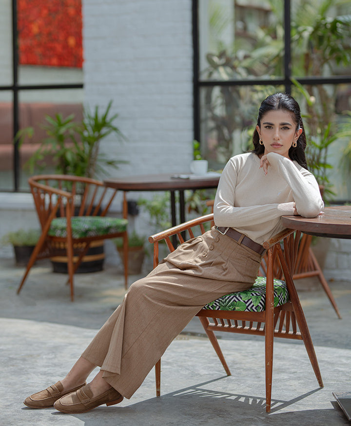 Khaki Crew Jumper Sweater (Women)