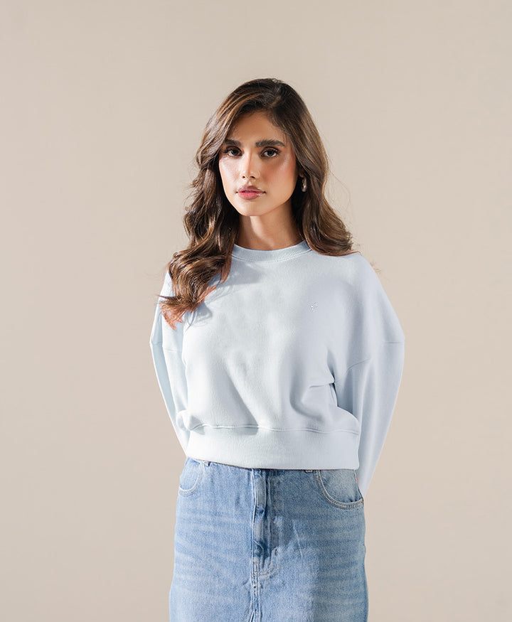 Sky Cropped Sweatshirt (Women)