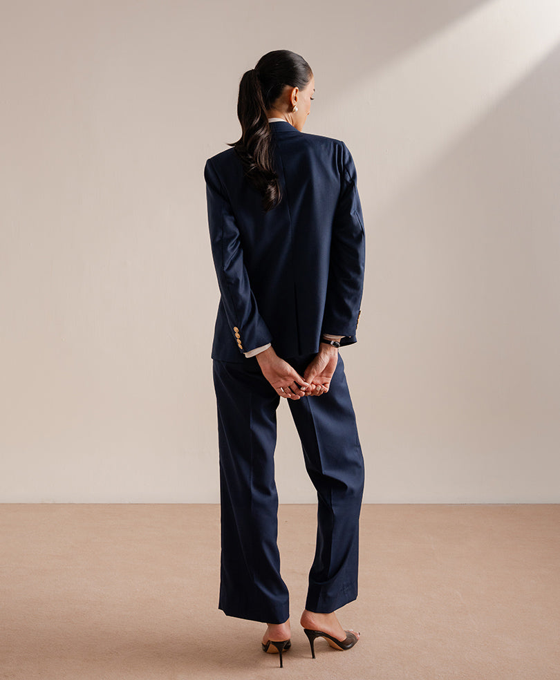Montclair Navy Tailored Pants (Women)