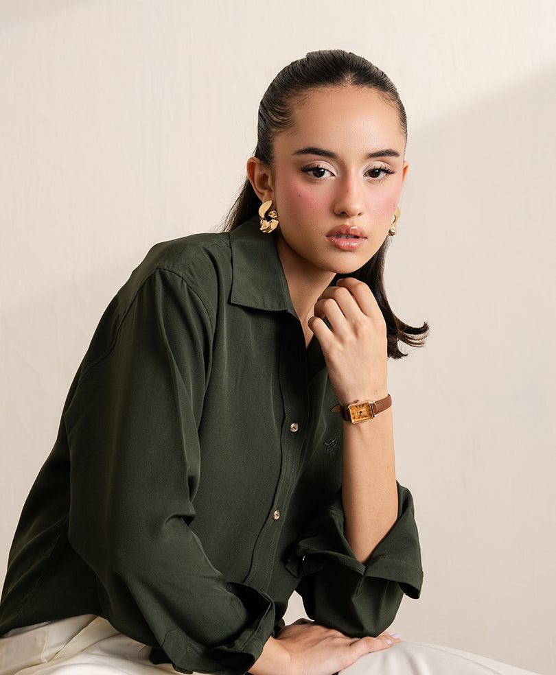 Olive Classic Sleek Shirt (Women)