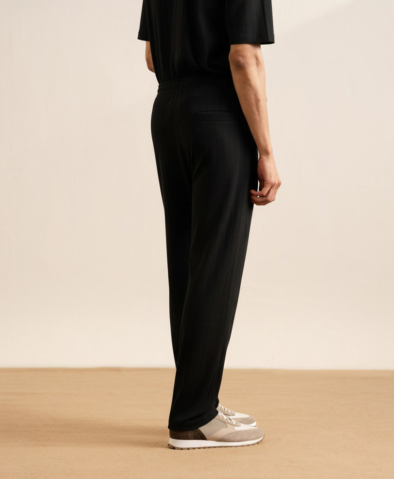 Black Drop Needle Trouser